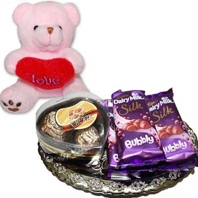 "Rakhi with Chocos - code RN13 - Click here to View more details about this Product